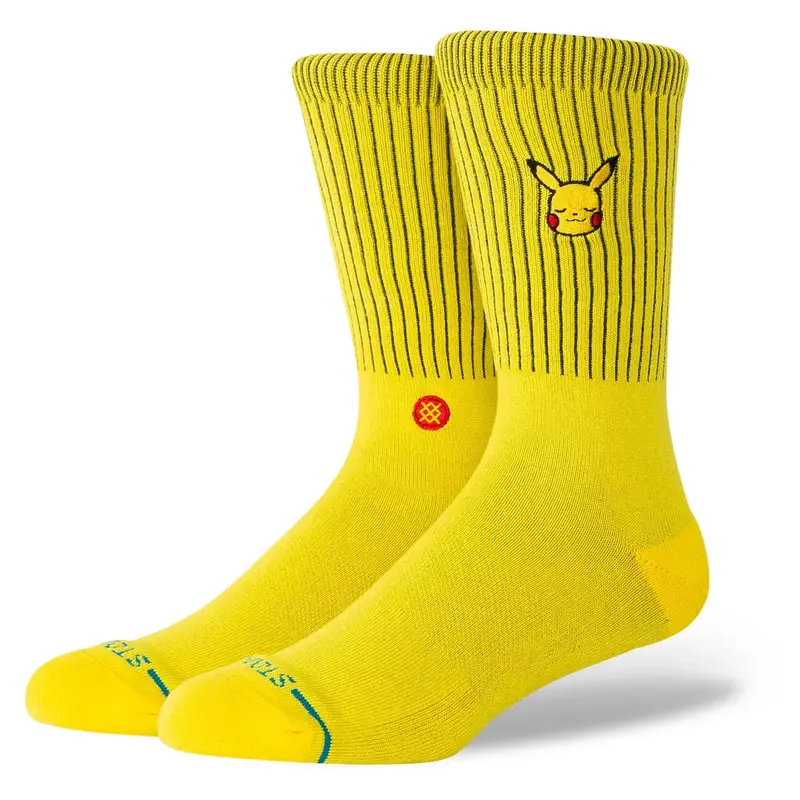 Stance Pikachu Pop Culture Crew Socks – Yellow 1