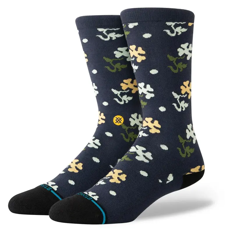 Stance Pop End Crew Socks – Deep Navy Unisex Fit 1