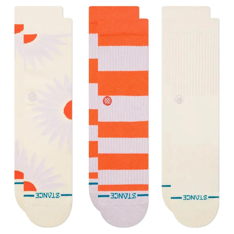 Stance Prowess Crew Socks (3-Pack) – Neutral Canvas Tone 1