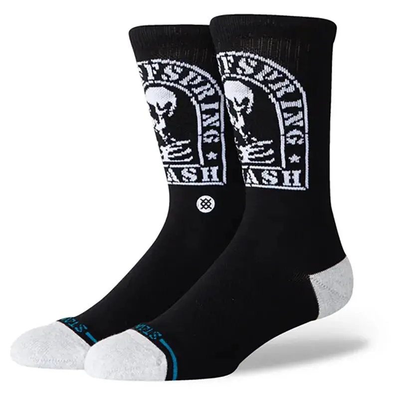 Stance Smashed Crew Socks In Matte Black 1