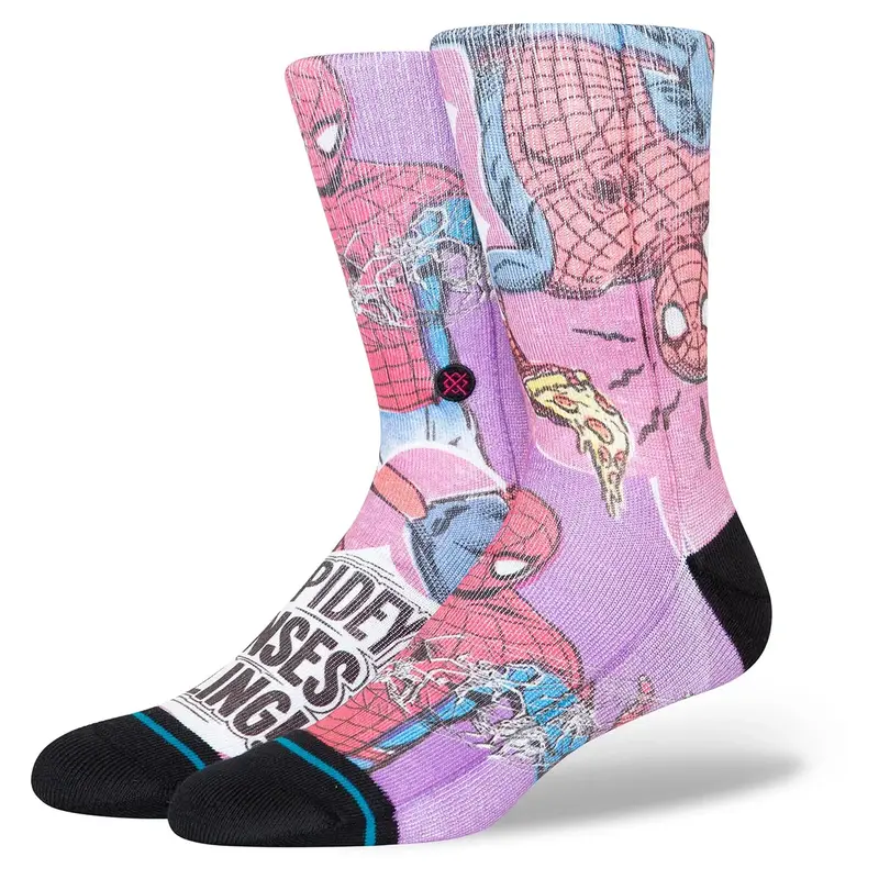 Stance Spidey Senses Magenta Crew Socks – One Size Fits Most 1