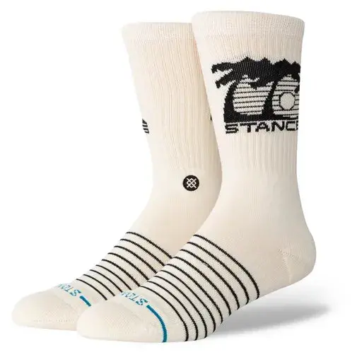 Stance Street Sign Crew Socks – Canvas Neutral Tone 1