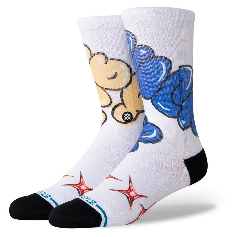 Stance Tryin Sucker Crew Socks – Crisp White 1