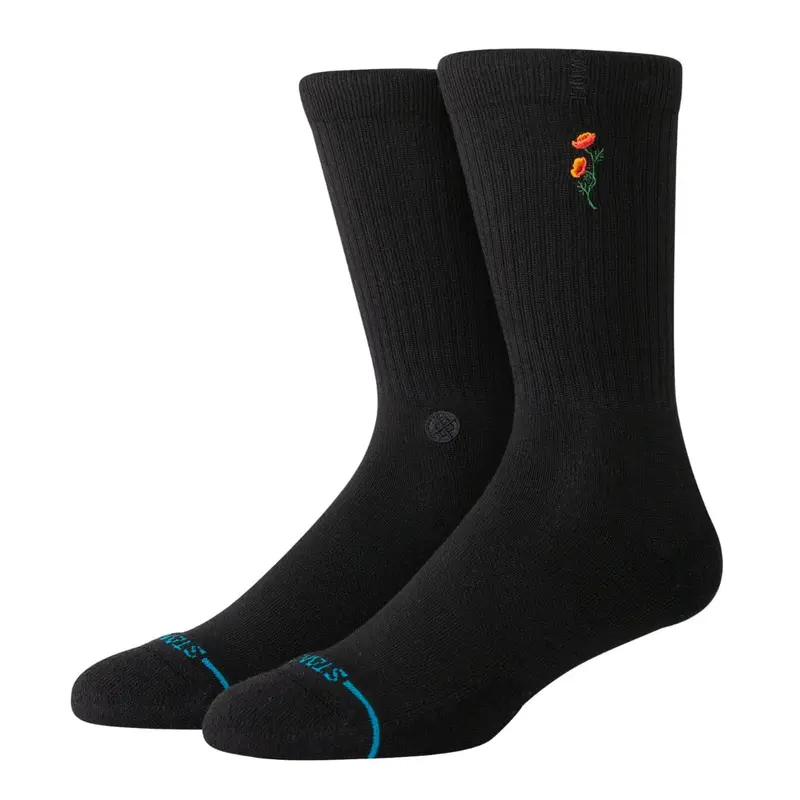 Stance Twiggy Black Unisex Crew Socks 1