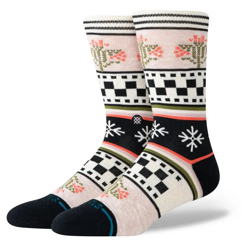 Stance Winter Bloom Crew Socks – Lilac 1