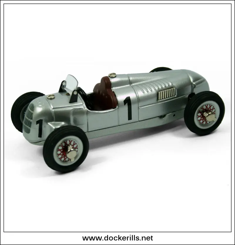 Studio Ii Auto Union Racing Car – Schuco German Tinplate Clockwork Model 1