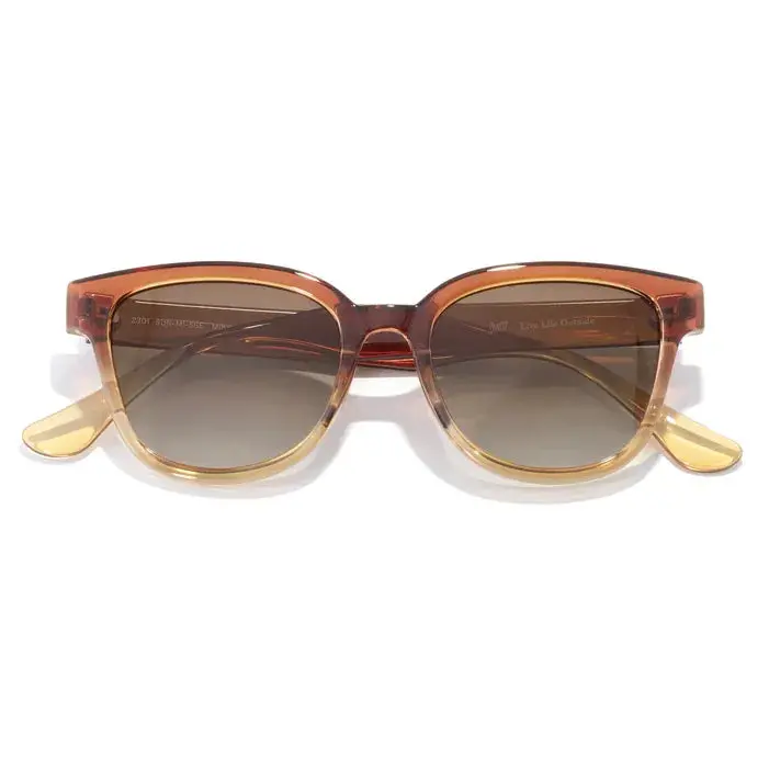Sunski Miho Polarized Sunglasses — Sunset Sepia Finish 1