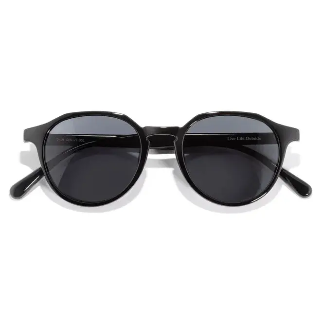 Sunski Vallarta Polarized Sunglasses — Black Slate Design 1