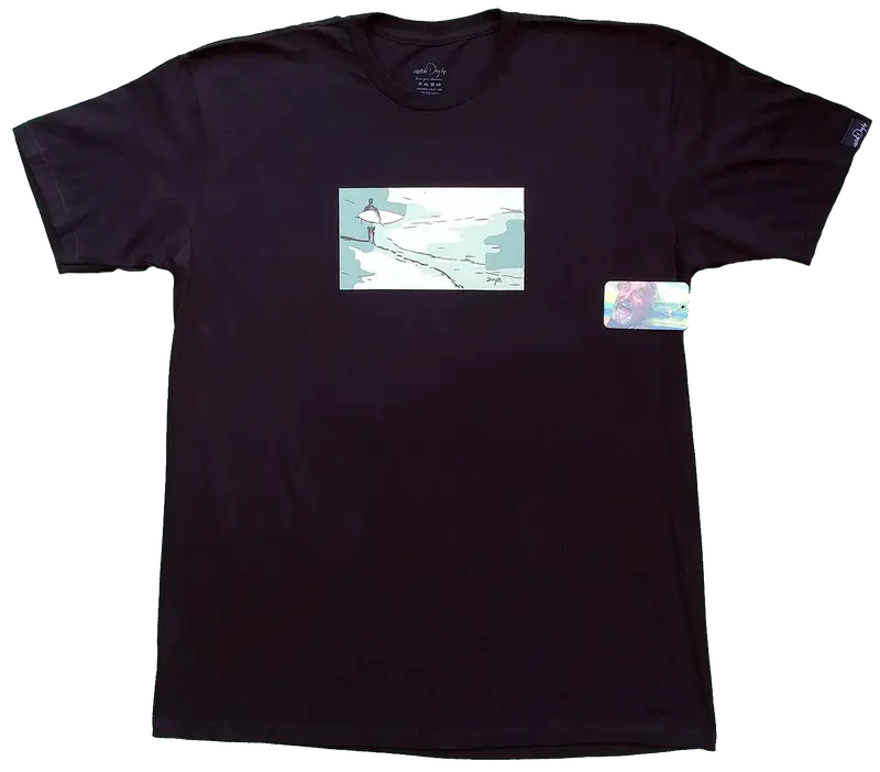 Surf Watch Men’S Graphic T-Shirt – Minimalist Timepiece Art 1