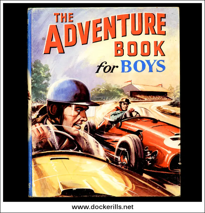 The Adventure Book For Boys – 1950S Racing Cars Cover 1
