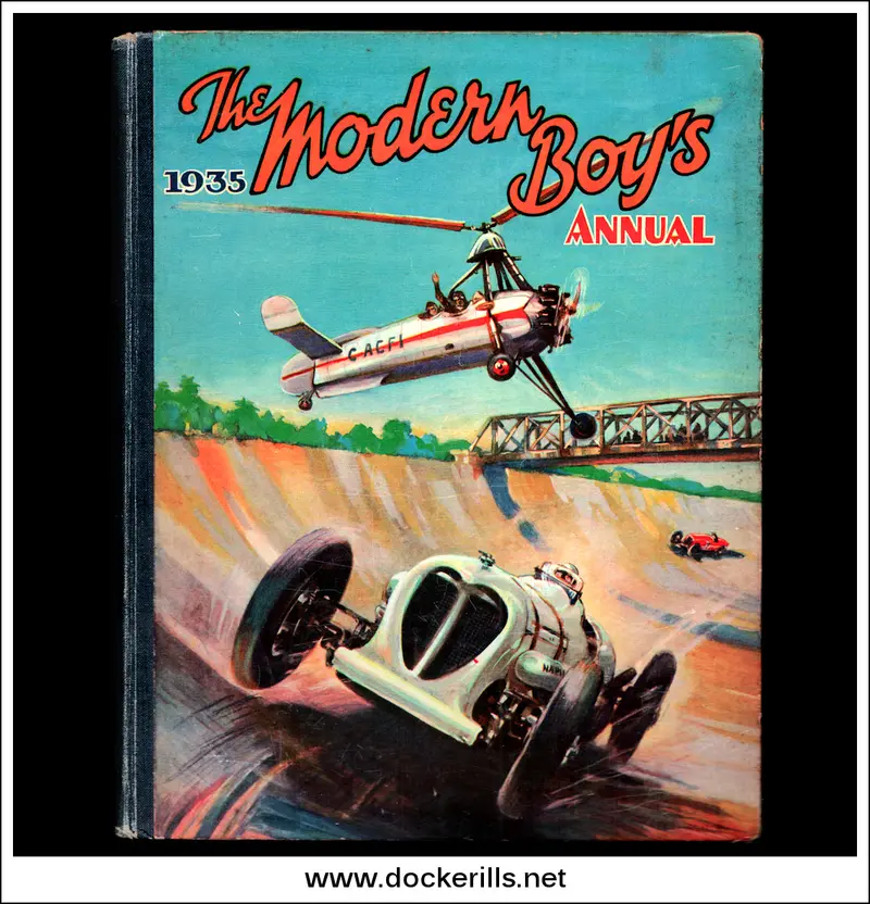 The Modern Boy'S Annual 1935 – Autogyro And Vintage Racing Cars Cover 1