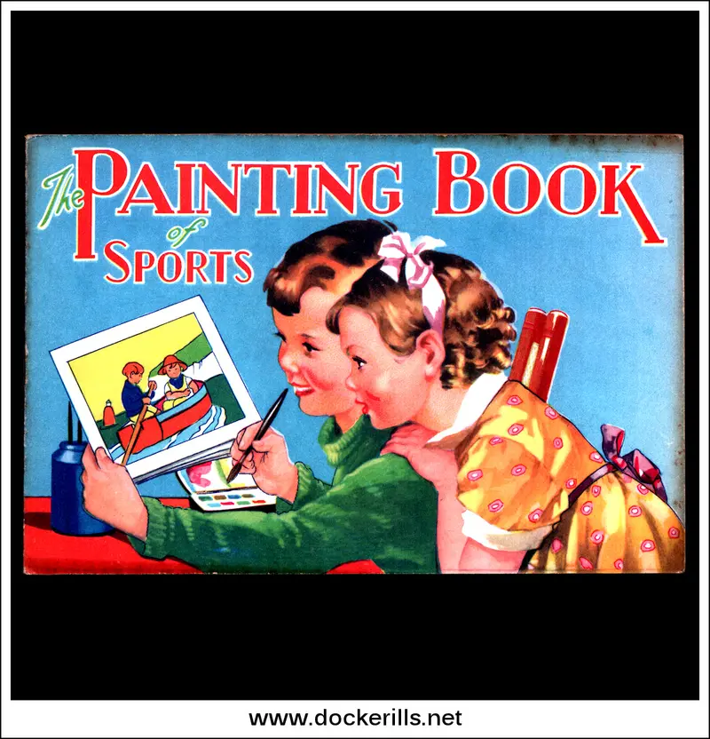 The Painting Book Of Sports No. 682 – B.B. Ltd. Creative Coloring Book 1