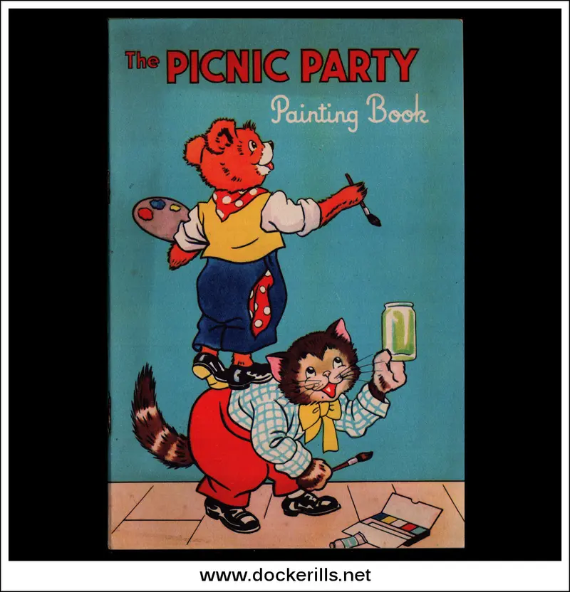 The Picnic Party Coloring & Painting Book — Juvenile Productions Ltd. (No. 1014) 1