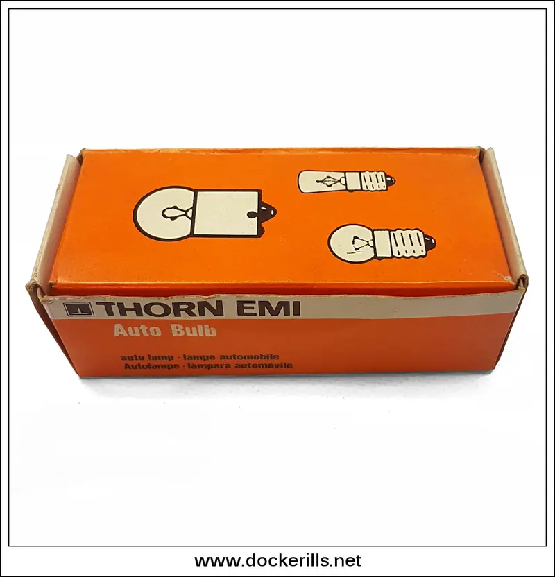 Thorn Emi Vintage 12V 5W Ba15D Auto Bulbs – Box Of 10 (Model 209, S.B.C. 37R), Unused 1
