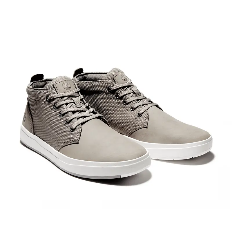 Timberland Davis Square Chukka Shoes – Medium Grey Nubuck 1