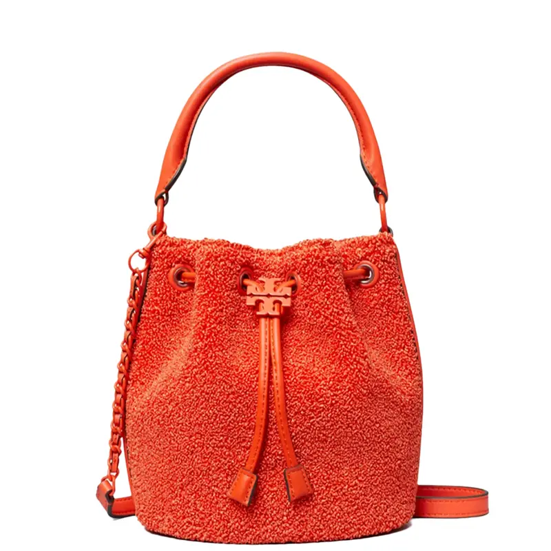 Tory Burch Fleming Raffia Bucket Bag – Textured Summer Accessory For Women 1
