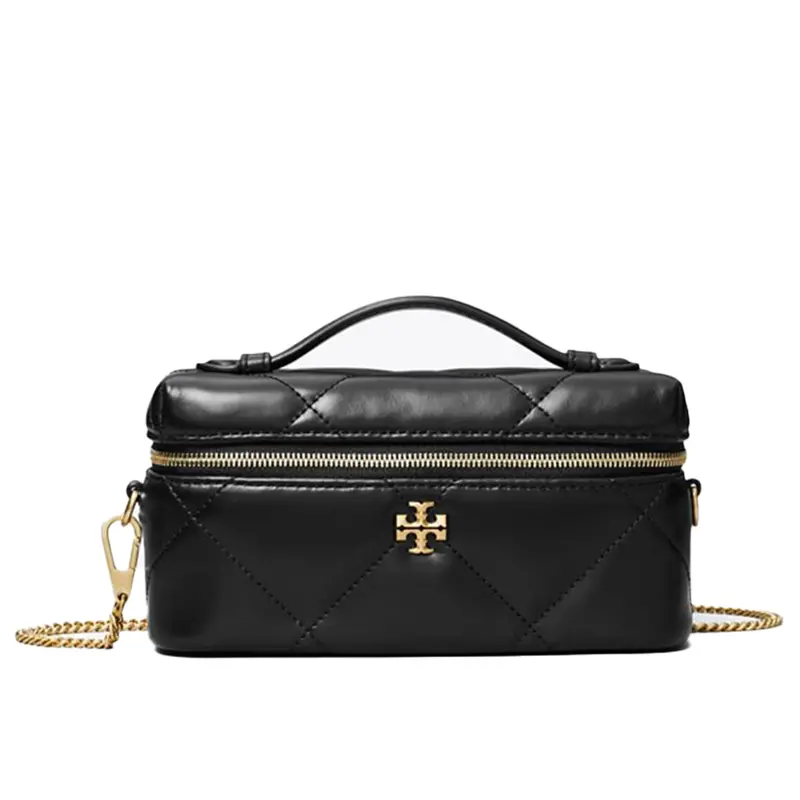 Tory Burch Kira Diamond Quilt East-West Vanity Case – Stylish Women'S Makeup Or Toiletry Bag 1