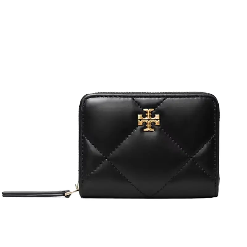 Tory Burch Kira Diamond-Quilted Zip-Around Wallet – Compact Style 1