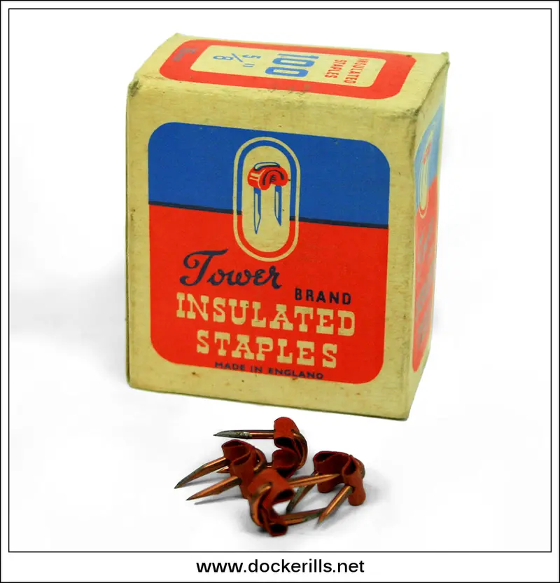 Tower Brand Insulated Staples – Unused Box Of 100 (Vintage Office Supply) 1