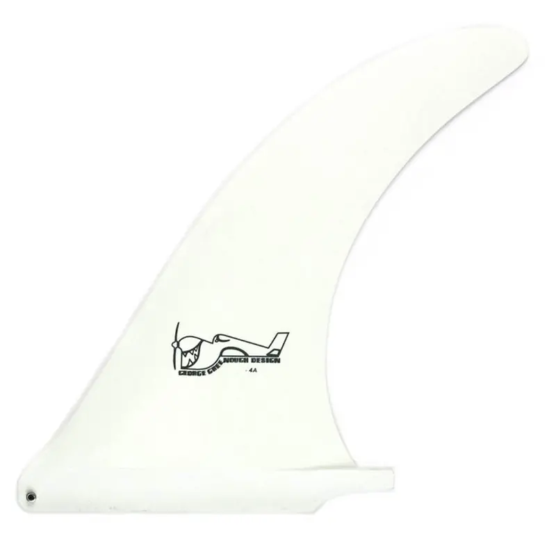 True Ames Greenough 4-A Surf Fin – 10 Inches, White 1