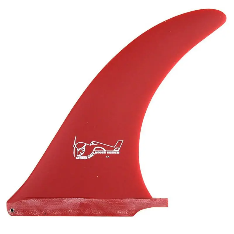 True Ames Greenough 4-A Surf Fin – 7 Inches, Solid Red 1