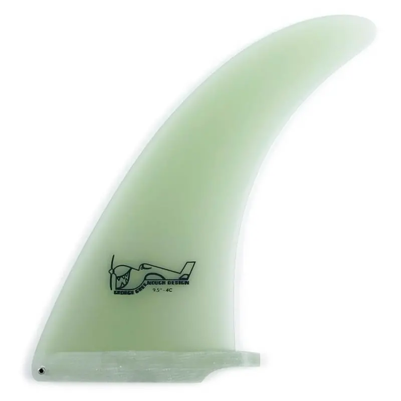 True Ames Greenough 4-C Quad Fin Set – 9.5", Clear 1