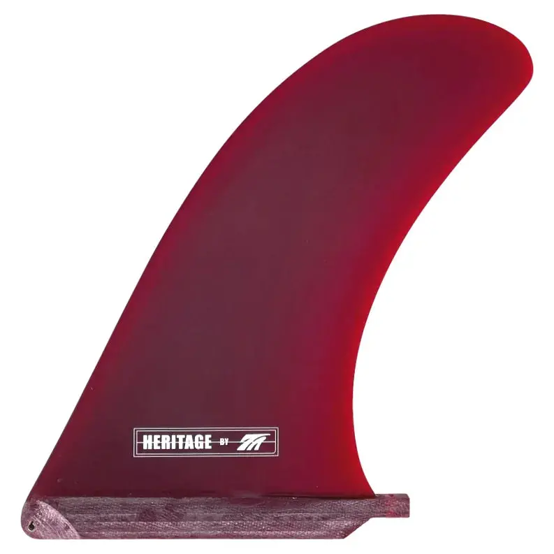 True Ames Heritage Longboard Fin – 10.5", Classic Red 1