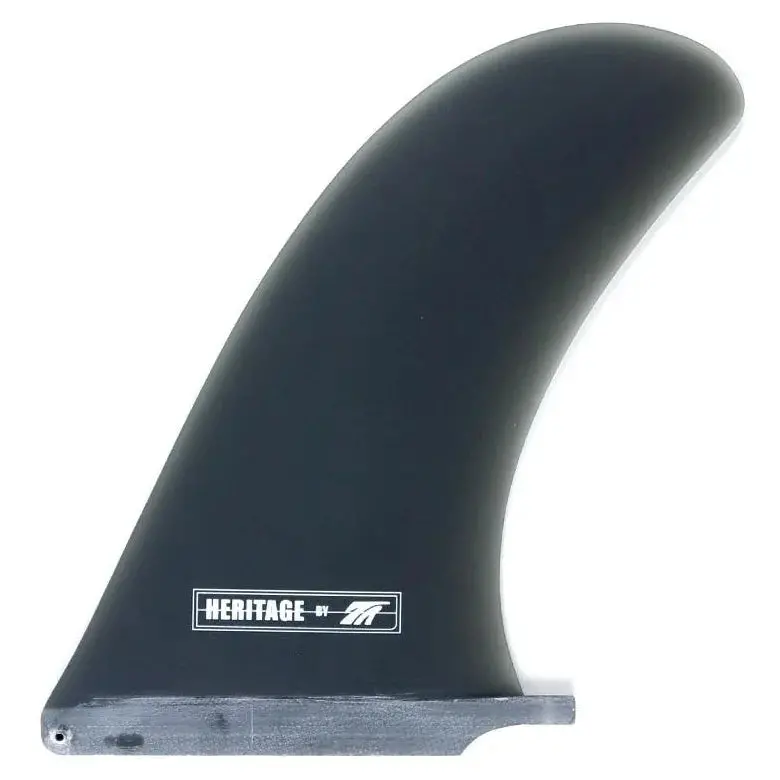 True Ames Heritage Longboard Fin – 10 Inch, Smoke Finish 1