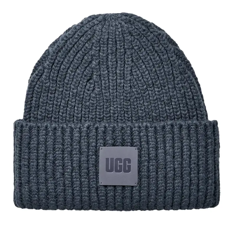 Ugg Chunky Rib Knit Beanie For Men – Dark Wave Blue 1