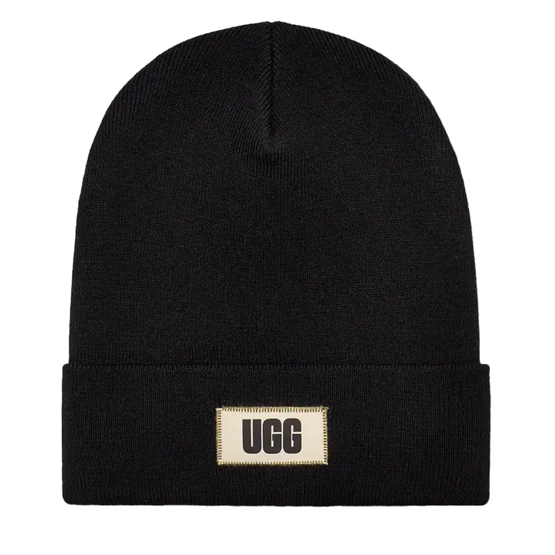 Ugg Men'S Sleek High-Crown Knit Beanie In Black 1