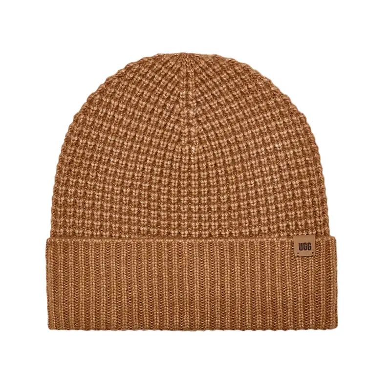 Ugg Men'S Warm Waffle-Knit Cuff Beanie In Chestnut 1
