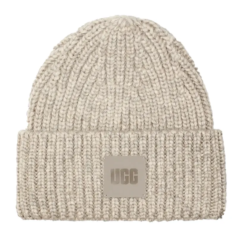 Ugg Women'S Chunky Rib Knit Beanie In Light Grey 1