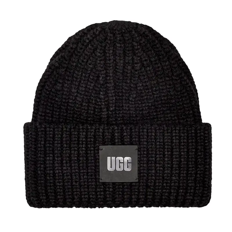 Ugg Women'S Modern Ribbed Beanie In Black 1