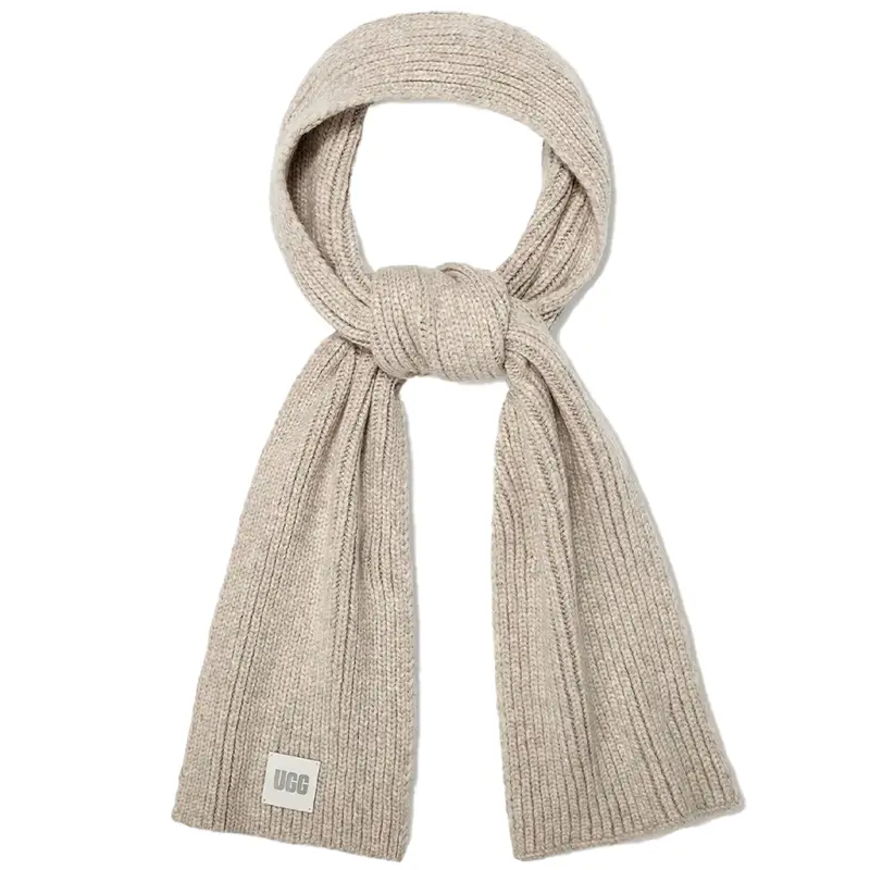 Ugg Women'S Oversized Ribbed Scarf In Light Grey 1