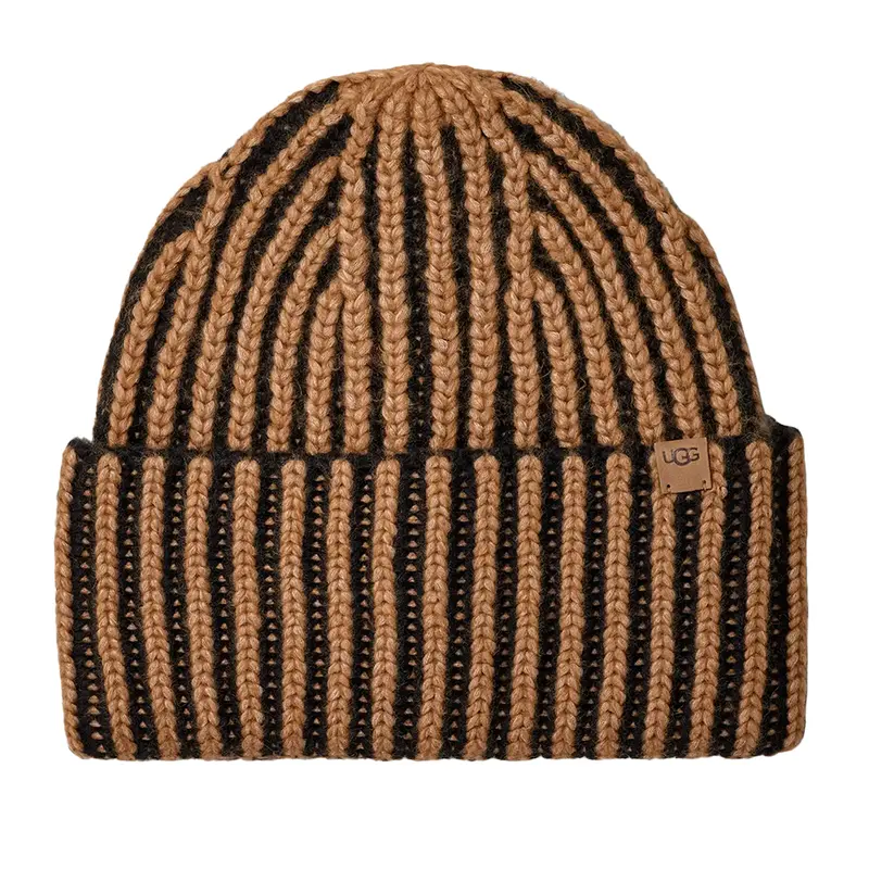 Ugg Women'S Textured Plaited Beanie In Black And Multicolor 1
