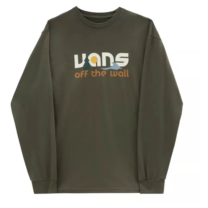 Vans Coastal Vintage Long-Sleeve T-Shirt In Grape Leaf Heather 1