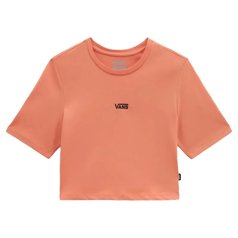 Vans Flying V Crew Crop Tee For Women – Sun Baked Orange 1