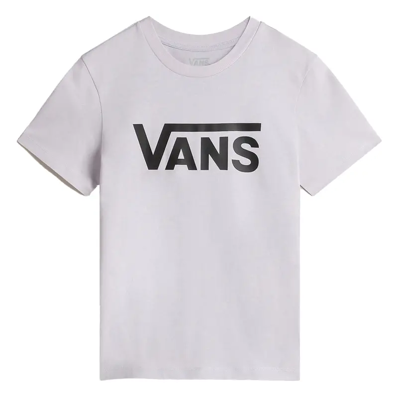 Vans Flying V Crew Neck Tee – Women’S Soft Cotton Top In Evening Haze 1