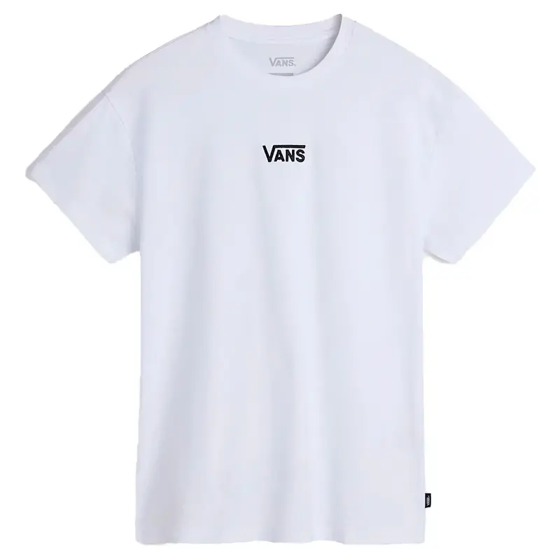 Vans Flying V Oversized Cotton Tee For Women – Crisp White 1