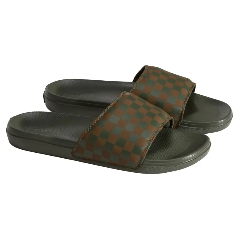 Vans La Costa Slide-On Sandals – Obsidian Fern 1