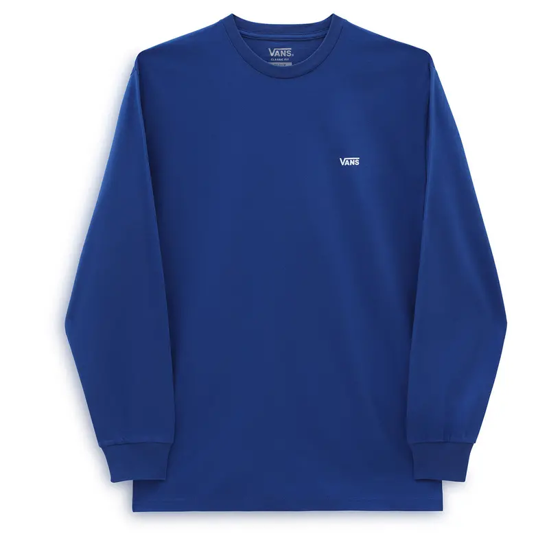 Vans Men’S Left-Chest Hit Long Sleeve Tee – Navy Blue 1