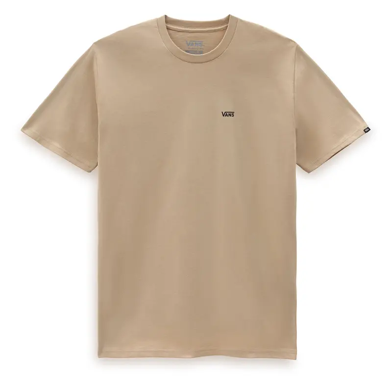 Vans Men'S Left-Chest Logo Tee – Taupe & Black 1