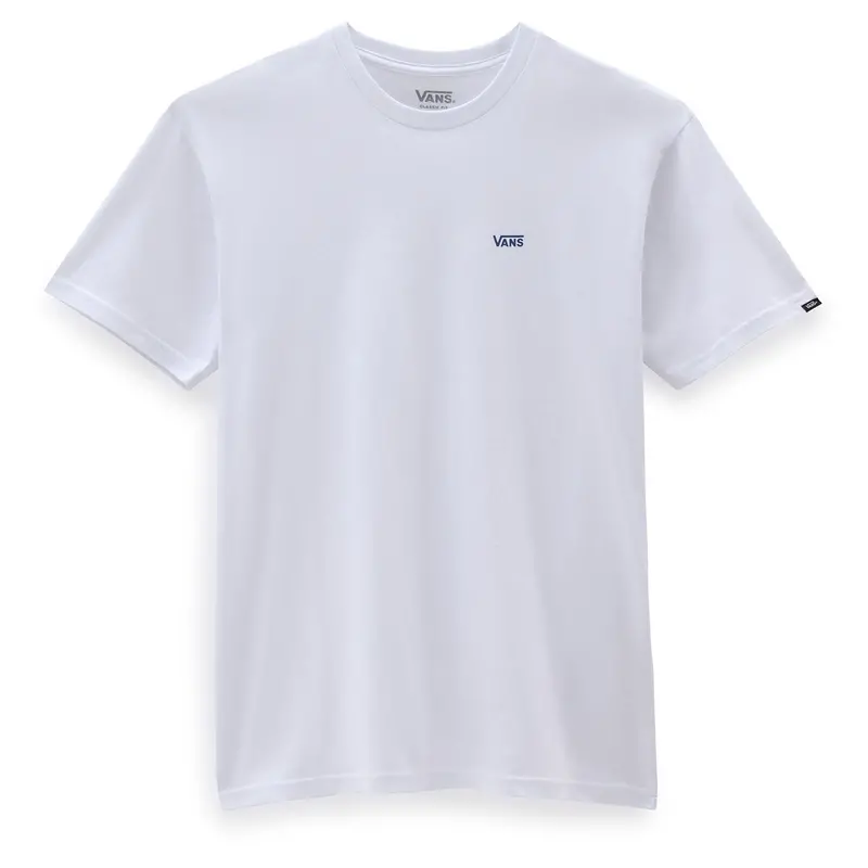 Vans Men'S Left-Chest Logo Tee – White & Blue 1
