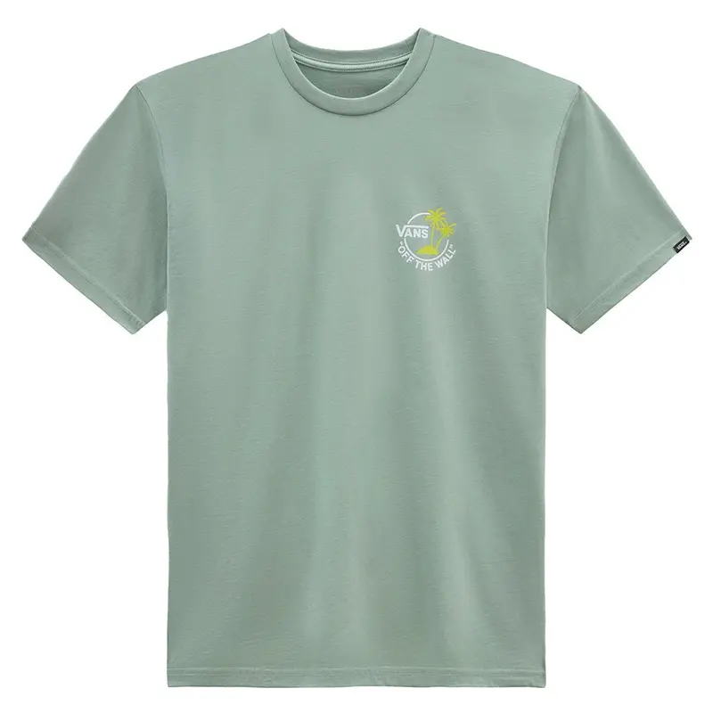 Vans Mini Dual Palm Tee For Men – Iceberg Green & White 1