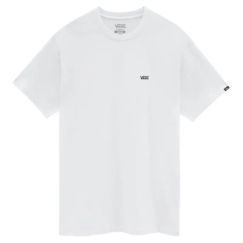 Vans Minimalist Left-Chest Logo T-Shirt – White & Black 1