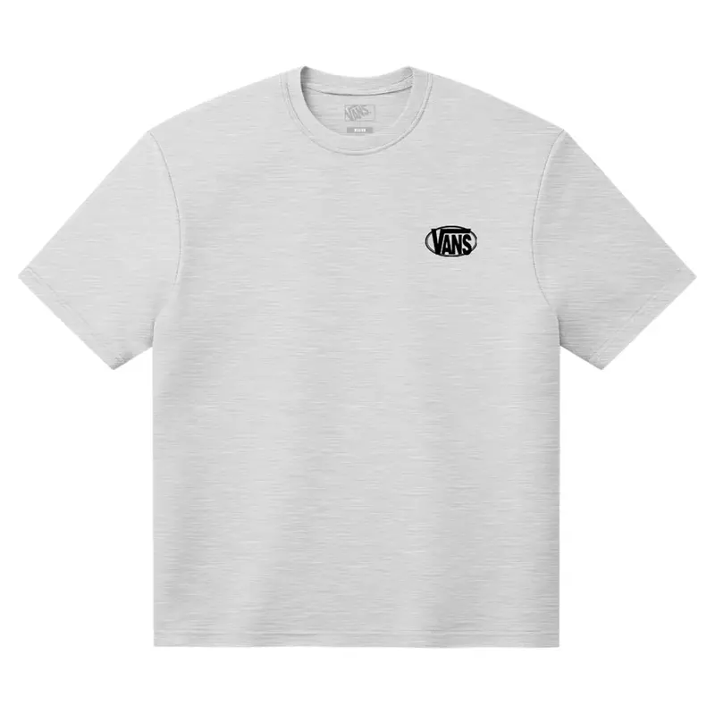 Vans Oval Logo Relaxed T-Shirt – Light Grey Heather 1