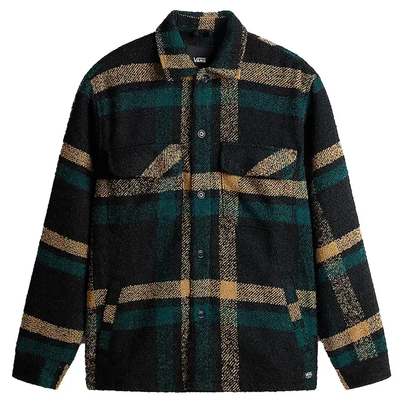Vans Raywood Shacket Shirt In Classic Black 1