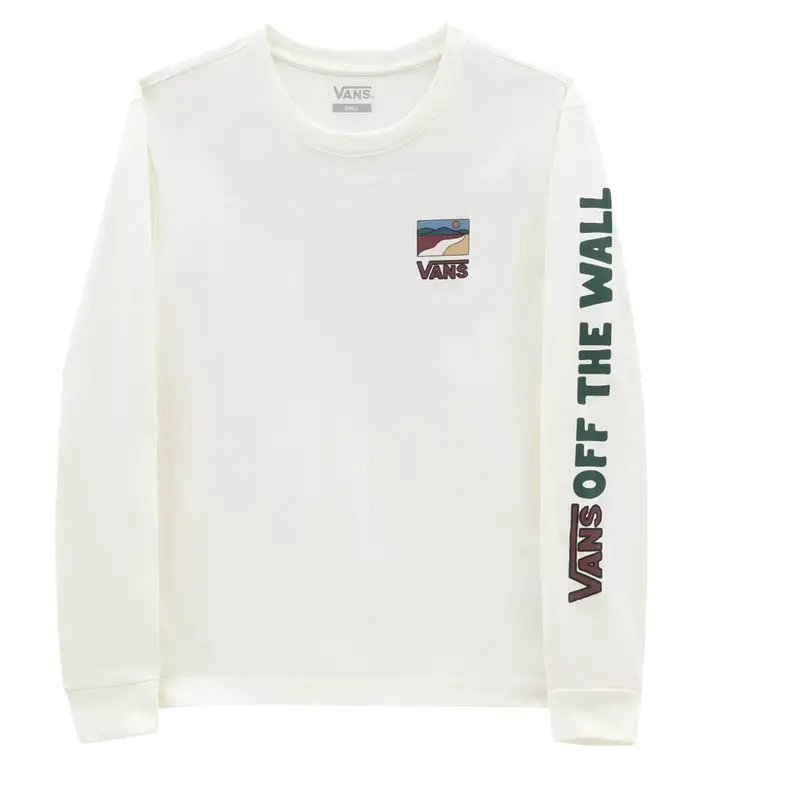 Vans Sun Trail Long-Sleeve Tee – Marshmallow Heather Colorway 1