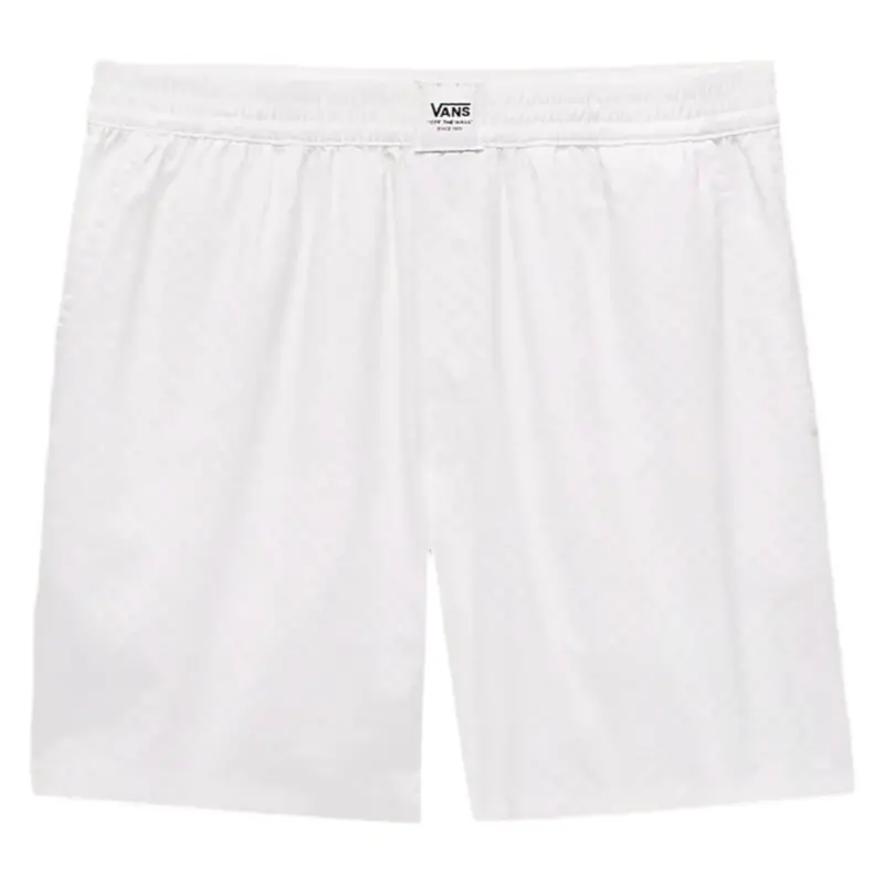 Vans White Women'S Alicia Boxer Shorts - Lightweight Cotton Blend 1