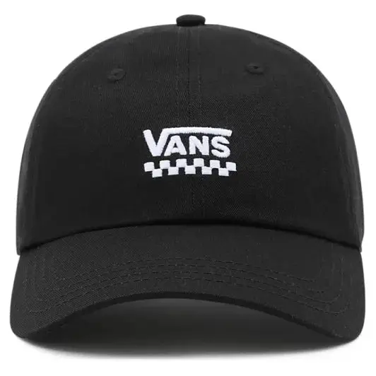 Vans Women’S Court Side Hat – Black & Checker Pattern 1